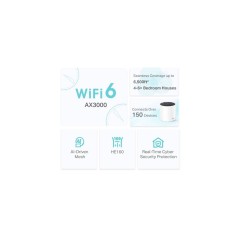 TP-Link Deco X55 V160 Wi-Fi System | Fast, Reliable Home Networking Solution - Manufacturer ID: 4897098683019